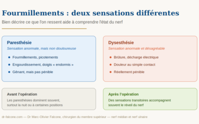 Fourmillements dans les doigts : paresthésies ou dysesthésies ?