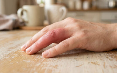 Doigt rouge gonflé brutalement : goutte ou infection ?